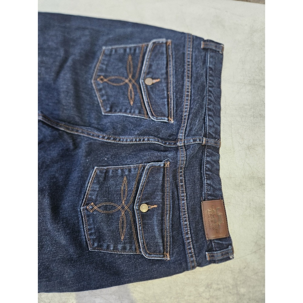 Lauren Jeans Co. Ralph Lauren Dark Wash Flare Jeans Size 12 - Picture 3 of 8